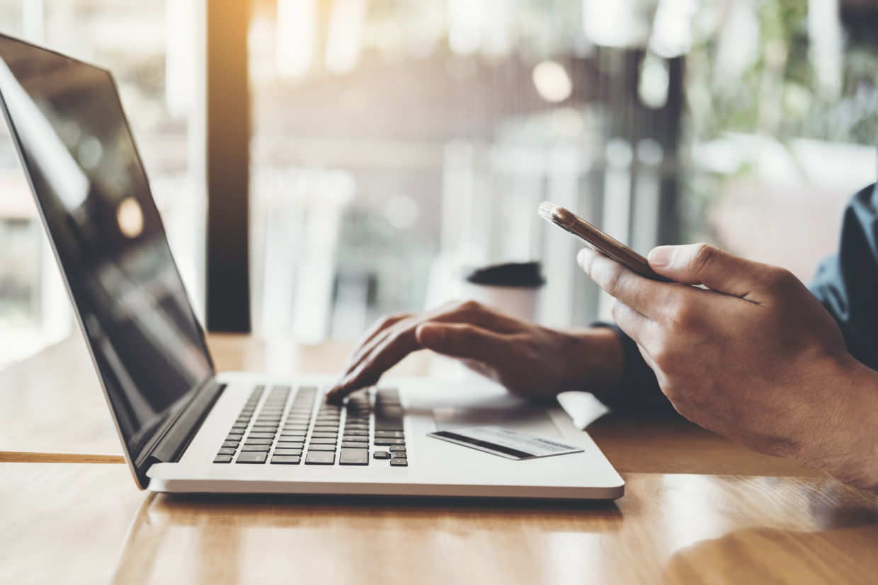 businessman using Laptop